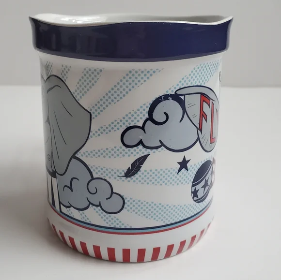 Disney Dumbo Flying Elephant Mug X Large Red White & Blue Medici Bros. Circus - Picture 2 of 6